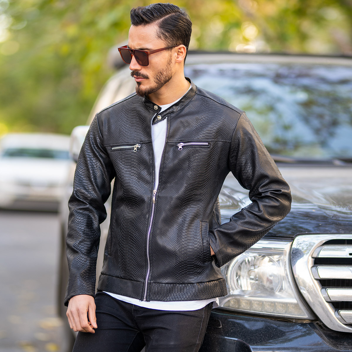 کاپشن چرم zola